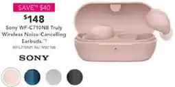 Harvey Norman Sony WF-C710NB Truly Wireless Noise-Cancelling Earbuds offer