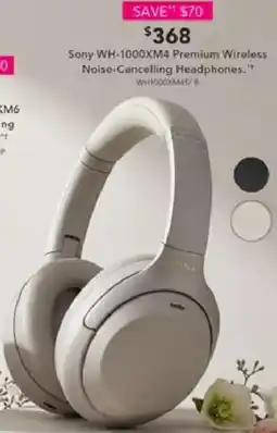 Harvey Norman Sony WH-1000XM4 Premium Wireless Noise Cancelling Headphones offer