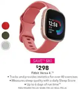 Harvey Norman Fitbit Versa 4 offer