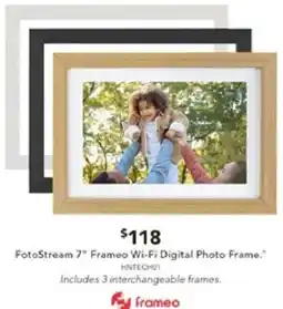 Harvey Norman FotoStream 7" Frameo Wi-Fi Digital Photo Frame offer