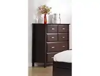 LivingStyles Coco New Zealand Pine Timber 6 Drawer Tallboy offer