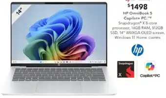 Harvey Norman HP OmniBook 5 Copilot+ PC offer