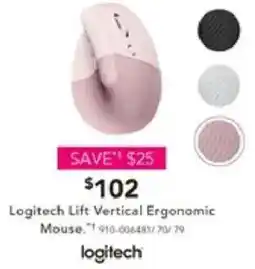 Harvey Norman Logitech Lift Vertical Ergonomic Mouse offer