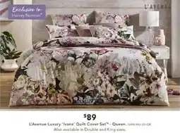 Harvey Norman L'Avenue Luxury 'Ivana' Quilt Cover Set offer