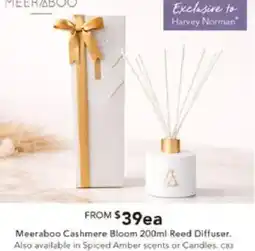 Harvey Norman Meeraboo Cashmere Bloom Reed Diffuser offer