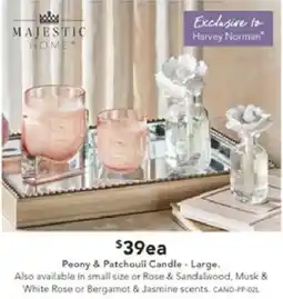 Harvey Norman Peony & Patchouli Candle - Large offer