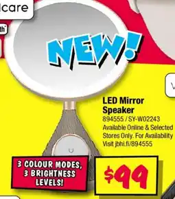 JB Hi-Fi LED Mirror Speaker offer