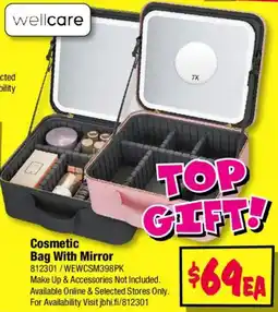 JB Hi-Fi Cosmetic Bag With Mirror offer