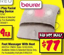 JB Hi-Fi Foot Massager With Heat offer