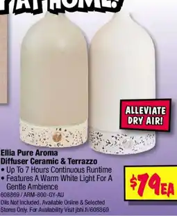 JB Hi-Fi Ellia Pure Aroma Diffuser Ceramic & Terrazzo offer
