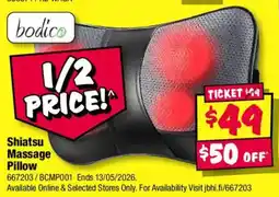 JB Hi-Fi Shiatsu Massage Pillow offer