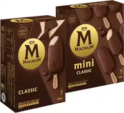 IGA Streets Magnum Ice Cream 4 Pack or Mini 6 Pack Selected Varieties offer