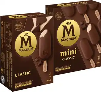 IGA Streets Magnum Ice Cream 4 Pack or Mini 6 Pack Selected Varieties offer