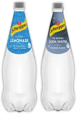 IGA Schweppes Soft Drink or Mixers 1.1 Litre Selected Varieties offer