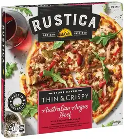 IGA Rustica by McCain Stone Baked Pizza 335‑460g Selected Varieties offer
