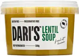 IGA Dari’s Soup Selected Varieties offer