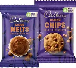 IGA Cadbury Melts 225g or Baking Chips 200g Selected Varieties offer
