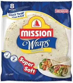 IGA Mission Wraps 6‑8 Pack Selected Varieties offer