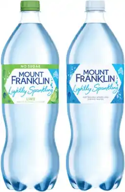 IGA Mount Franklin Lightly Sparkling Water Selected Varieties offer