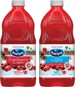 IGA Ocean Spray Fruit Drink Selected Varieties offer