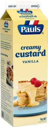IGA Pauls Vanilla Custard offer