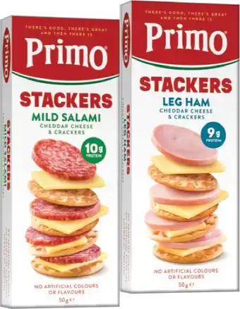 IGA Primo Stackers or Trios 45‑57g Selected Varieties offer