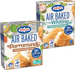 IGA Birds Eye Air Baked Crumbed Fish 250‑380g Selected Varieties offer