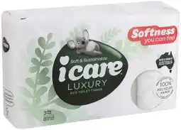 IGA Icare Luxury 100% Recycled Paper Toilet Tissue 3 Ply offer