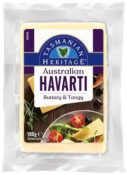 IGA Tasmanian Heritage Cheese Selected Varieties offer