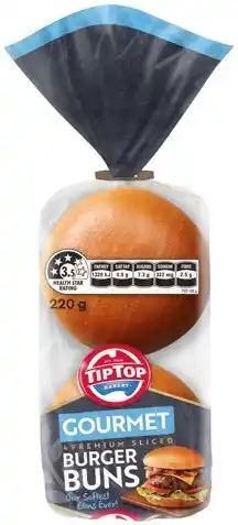 IGA Tip Top Gourmet Burger Bun Selected Varieties offer