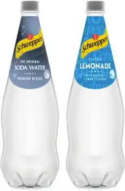 IGA Schweppes Mixers, Soft Drink or Natural Mineral Water 1.1 Litre Selected Varieties offer