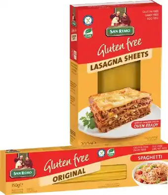 IGA San Remo Gluten Free Pasta 200‑350g Selected Varieties offer