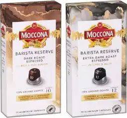 IGA Moccona Barista Reserve Coffee Capsules Selected Varieties offer
