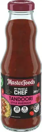 IGA MasterFoods My Muscle Chef Marinade Selected Varieties offer