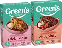 IGA Green’s Self‑Saucing Pudding Mix Selected Varieties offer