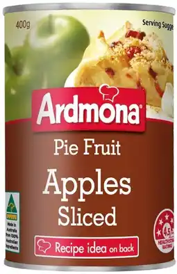 IGA Ardmona Pie Fruit Apple Sliced offer