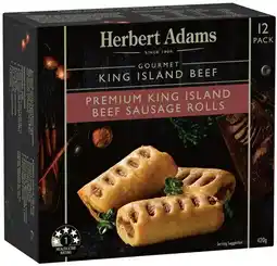 IGA Herbert Adams Gourmet Sausage Rolls or Beef Pies 12 Pack offer