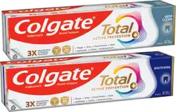 IGA Colgate Total Premium Toothpaste Selected Varieties offer
