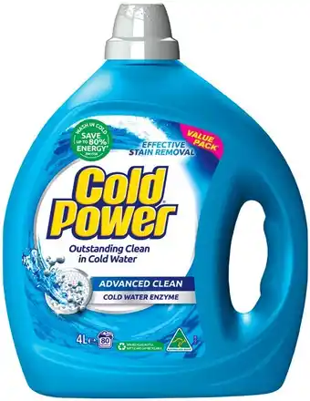 IGA Cold Power Laundry Liquid Selected Varieties offer