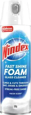 IGA Windex Fast Shine Foam Glass Cleaner Selected Varieties offer