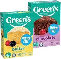 IGA Green’s Gluten Free Cake Mix Selected Varieties offer