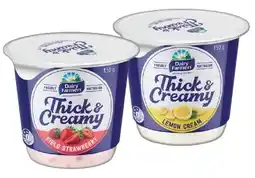 IGA Dairy Farmers Thick & Creamy Yoghurt 140‑150g Selected Varieties offer