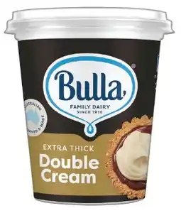 IGA Bulla Extra Thick Double Cream offer
