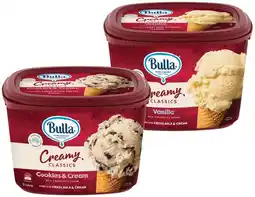 IGA Bulla Creamy Classics Ice Cream Selected Varieties offer
