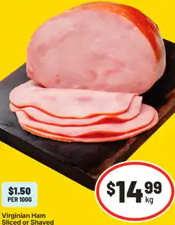 IGA Virginian Ham Sliced or Shaved offer