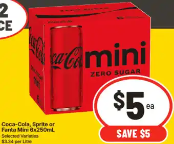 Coca-Cola, Sprite or Fanta Mini