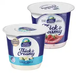 IGA Dairy Farmers Thick & Creamy Yoghurt Selected Varieties offer