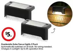 Coles Gardenista Solar Fence Lights offer