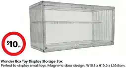 Coles Wonder Box Toy Display Storage Box offer