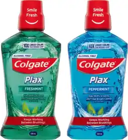 IGA Colgate Plax Mouthwash Selected Varieties offer